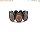 Sacred Heart bracelet, gothic heart bracelet, tattoo style jewellery