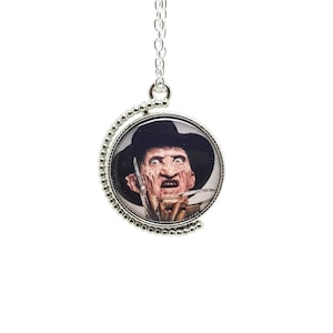 Freddy Krueger Spinning Pendant Necklace: Horror Movie Jewelry