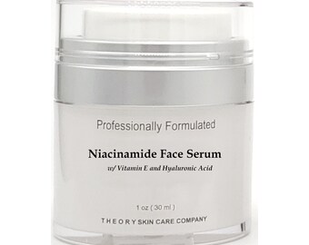 Niacinamide Face Serum, Airless jar, with Vitamin E and Hyaluronic Acid