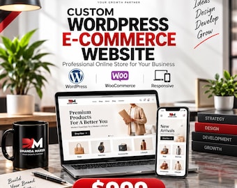 Custom WordPress E-Commerce Website | WooCommerce Online Store Design | Professional Online Shop | Responsive WordPress Website