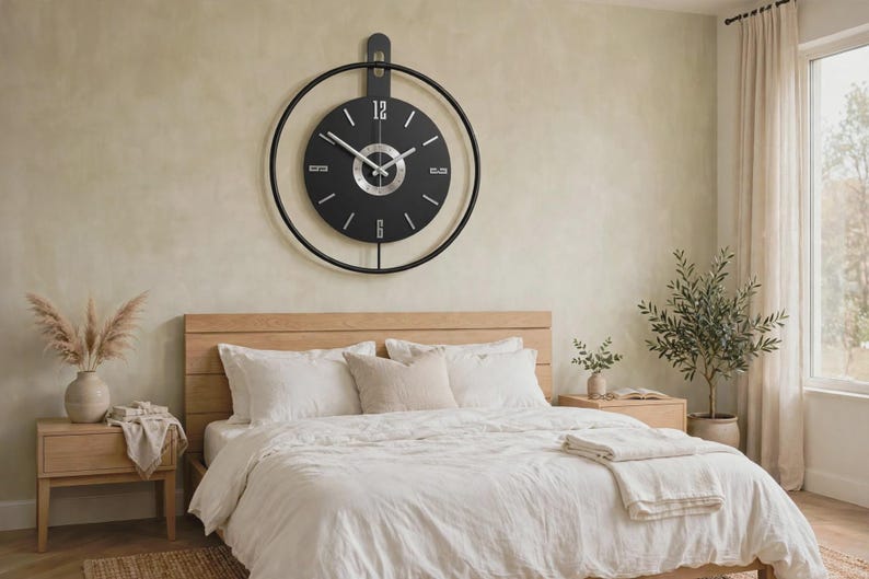 Wall Clock Color Full Large Modern LED Wall Clock | Backlit Minimalist Pendulum Clock ...