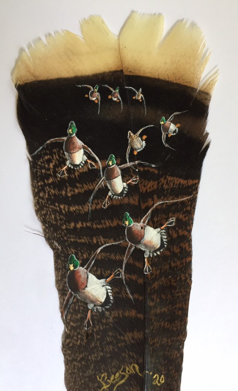 Duck Hunting Decor Mallard Duck Painting Waterfowl Decor Etsy