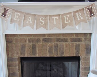 Chou 2Pcs Colorful Happy Easter Banners Easter Burlap Banner Easter Bunny Bunting Garland Easter Decorations for Home Easter Chou 2Pcs Colorful Happy Easter Banners Easter Burlap Banner Easter Bunny Bunting Garland Easter Decorations for Home Easter