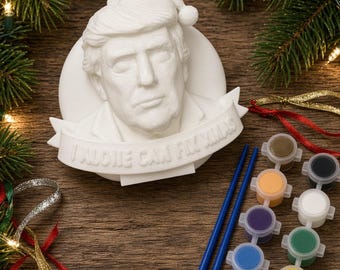 I Alone Can Fix Xmas Ornament, Trump Santa Kit