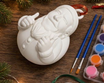Biden Thumbs Up Ornament, Santa Hat Bust, Paint Kit