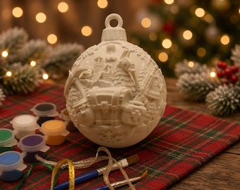 Treasure Chest Gamer Bauble Kit, Paint Your Own Christmas