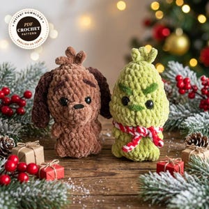 Grinch and Max Crochet Pattern PDF