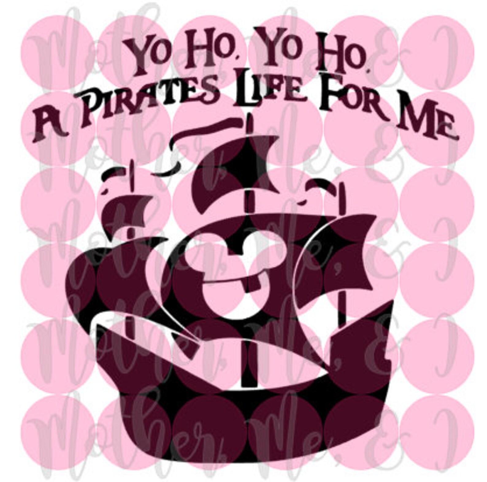 Yo Ho Yo Ho A Pirate's Life for Me / Mickey / Disney SVG Etsy