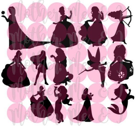 Download Free Disney Princesses Belle Ariel Cinderella Svg Dxf Png Cut File Etsy SVG Cut Files