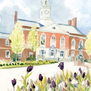 Östliche Kentucky Universität handsignierte Giclée - E KY College Kunst, Richmond KY Druck, Oberst, EKU Wanddekor