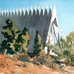 USAFA Cadet Chapel Print: Signed Limited Edition Watercolor Giclée