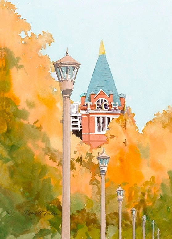 Tech Tower Limited Edition giclee print Atlanta Art Etsy