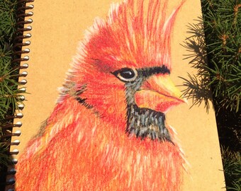 Spiral Bound Eco-friendly Cardinal Journal