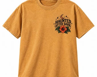 Haunted After Dark | T-Shirt | Halloween vintage graphic