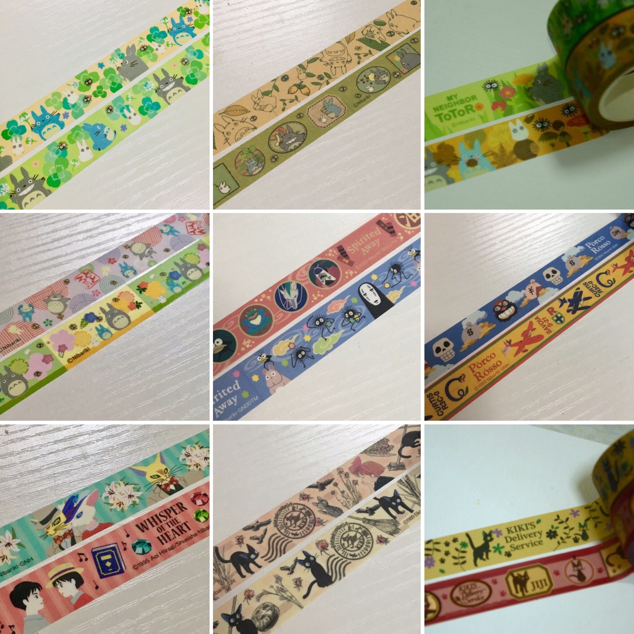 2 Rolls Japanese Anime Washi Tape Pick 1 My Neighbor Etsy