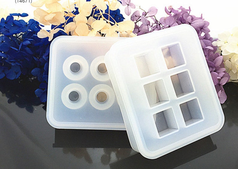 2 Sets of Resin Silicone Mold tray for Resin jewelry Sphere Etsy