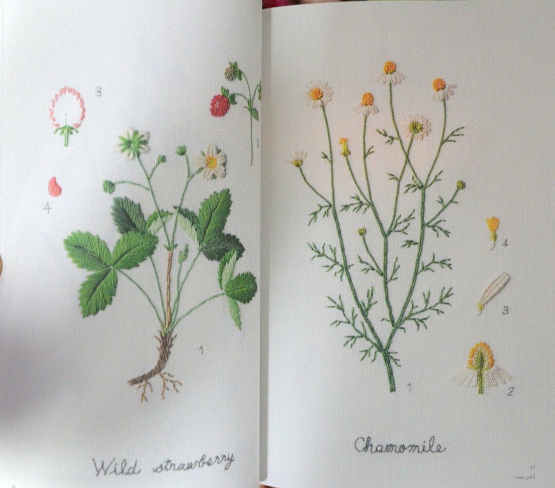 Embroidered Garden Flowers by Kazuko Aoki Japanese Embroidery Etsy