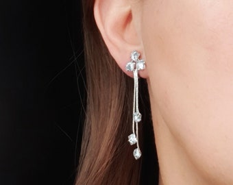 Ear clips, crystal clip, earring earrings, ear clip jewelry, clips do not pierce ears