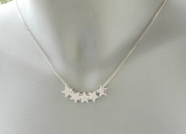 Mini Star Necklace Pendant Charm, Made of Solid 925 Sterling