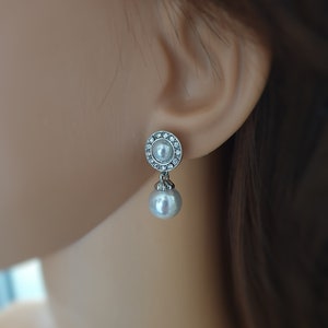 Ohrclips, Perlen Kristall Clip, Ohrring Ohrhänger, Ohrclip Schmuck, keine Ohrlöcher durchbohren