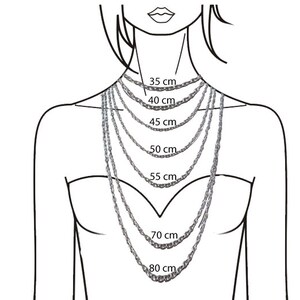 Mondstein Tropfen Halskette, Meerjungfrau Träne, Längen lieferbar von 34 bis 70 cm wähle selbst Bild 4