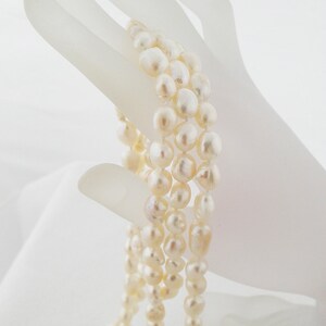 122 cm pearl necklace real freshwater cultured pearls Ø 8-9 mm endless chain endless chains image 4