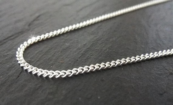 DIFFERENT NECKLACE 55cm シルバー925 Curb Chain 55 Cm Diamond-cut Sterling Silver 925 - Etsy Canada