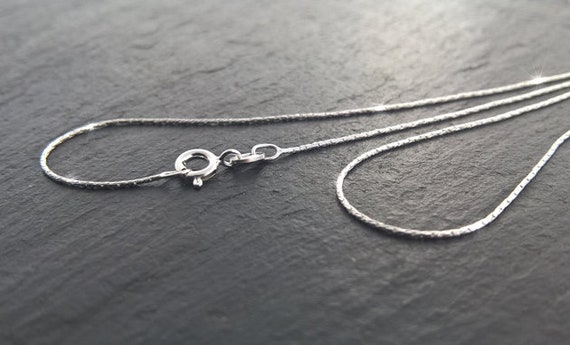 925 Solid Sterling Silver 16-40/" 2.7mm Oval Belcher Chain Necklace