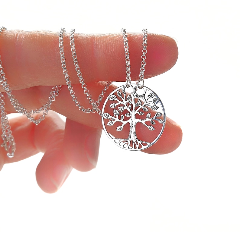 Tree of Life Tree Necklace Solid 925 Silver Necklace 38 60 Etsy