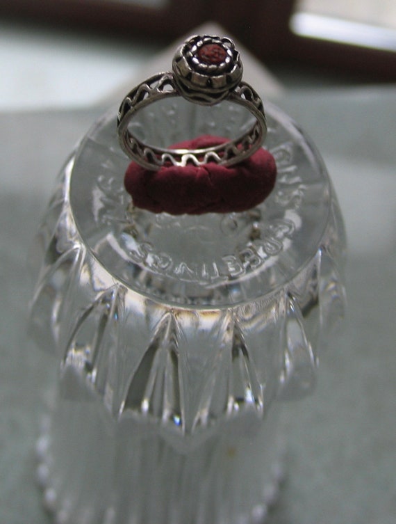 Medieval Tudor Rose Ring • Medieval stone Ring • J