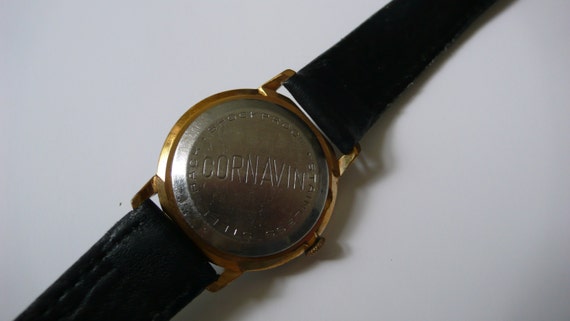 Swiss  Rare "CORNAVIN"  GOLD plated wrist watch  … - image 4