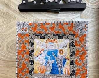 Halloween Quilted Table Topper: Cori Dantini Trick or Treat Art