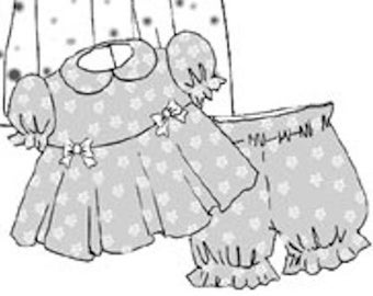 Summer and Winter Pajama Sewing Pattern Nightgown for My Twin 23" dolls PDF  DIGITAL DOWNLOAD