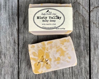 Handmade Body Soap: Misty Valley Bar Made From Scratch With My Own Formula Recipe