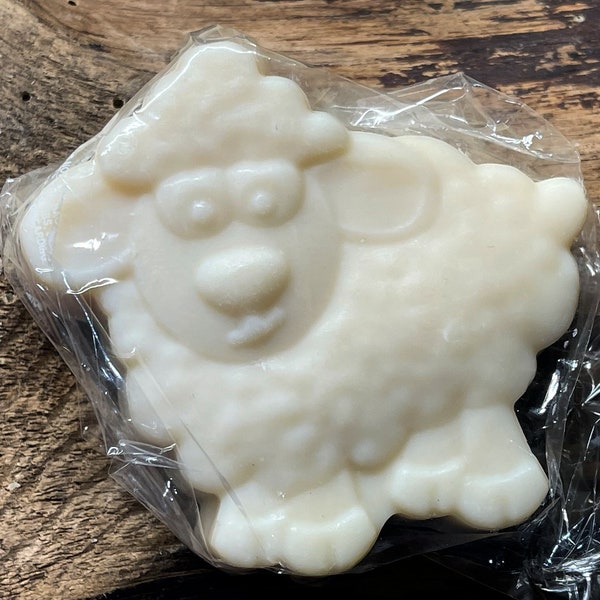 Soap Mold : Candy Bar Style Plastic Brownie Size Cavities Little Sheep Lamb Baby Nursery Shower Party Favors Discontinued Set 4.5 Ounce Bar