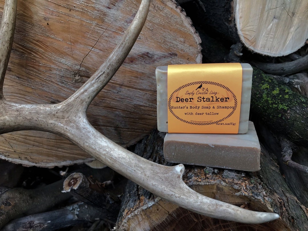 Handmade Soap Deer Stalker Hunter's Body and Shampoo Bar Made From