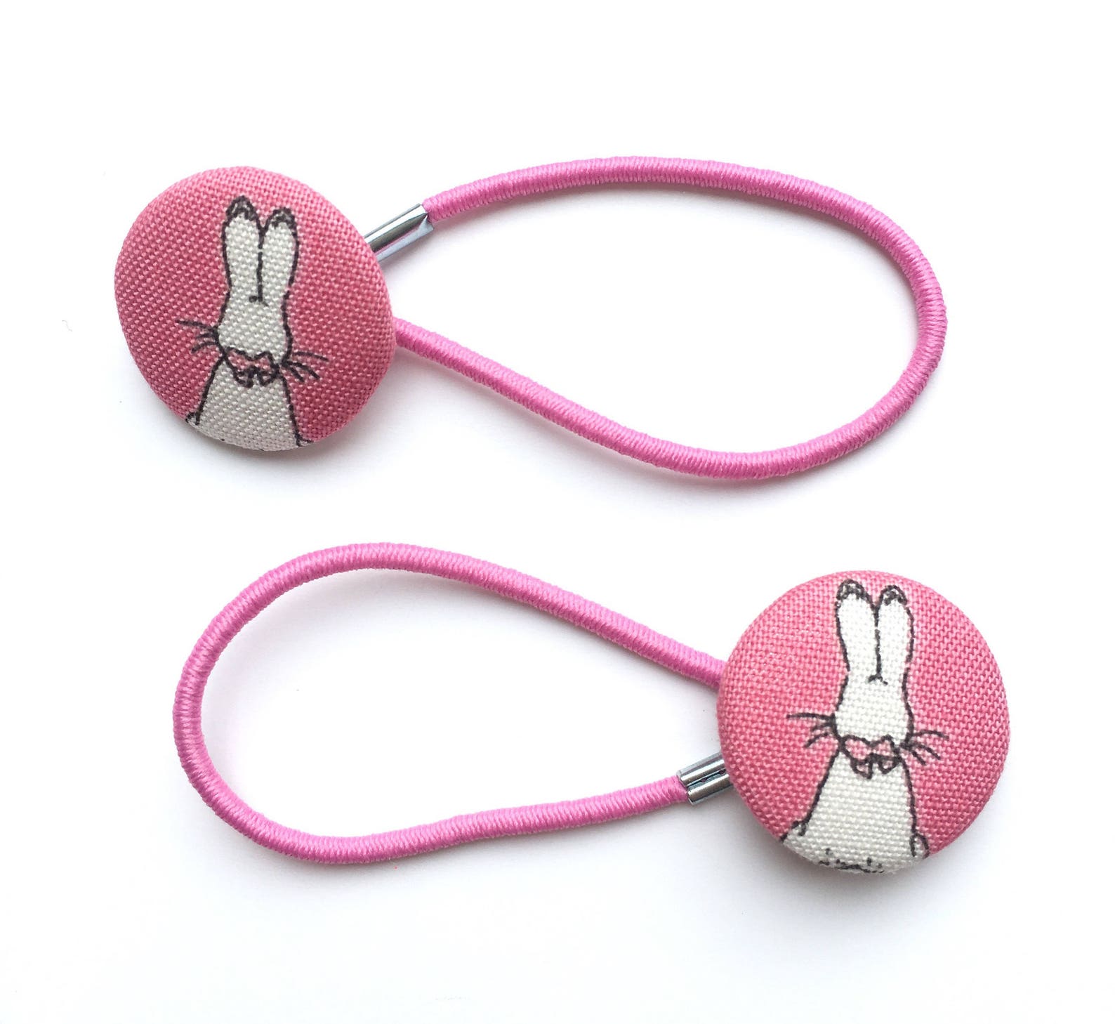 Peter Rabbit Hair Ties Ponytail Holders Fabric Button - Etsy