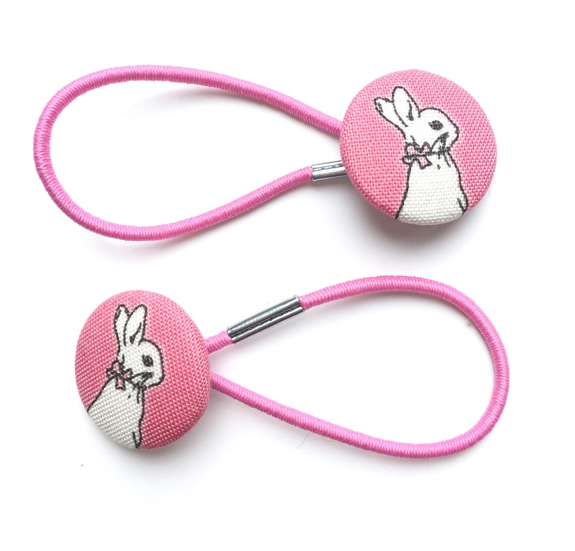 Peter Rabbit Hair Ties Ponytail Holders Fabric Button - Etsy