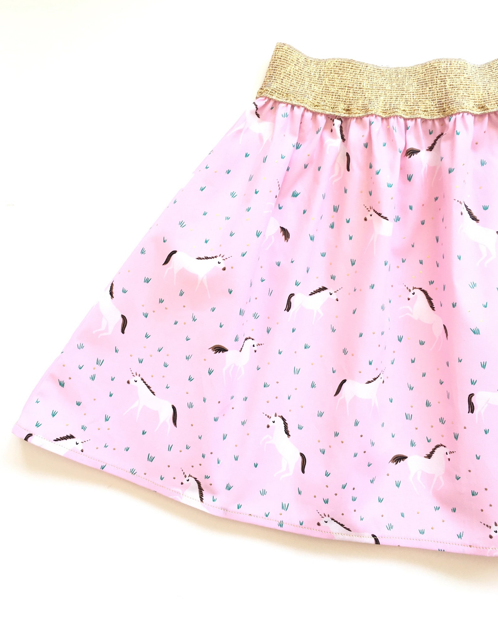 Girls Unicorn Skirt Girls Circle Skirt Girls Flared Skirt - Etsy