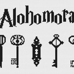 Alohomora Cross Stitch Pattern
