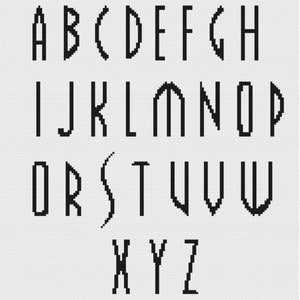 Farscape Font Cross Stitch Pattern