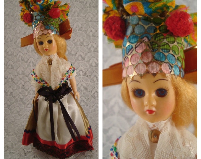 European Doll Vintage Europe Doll Traditional Dress Etsy