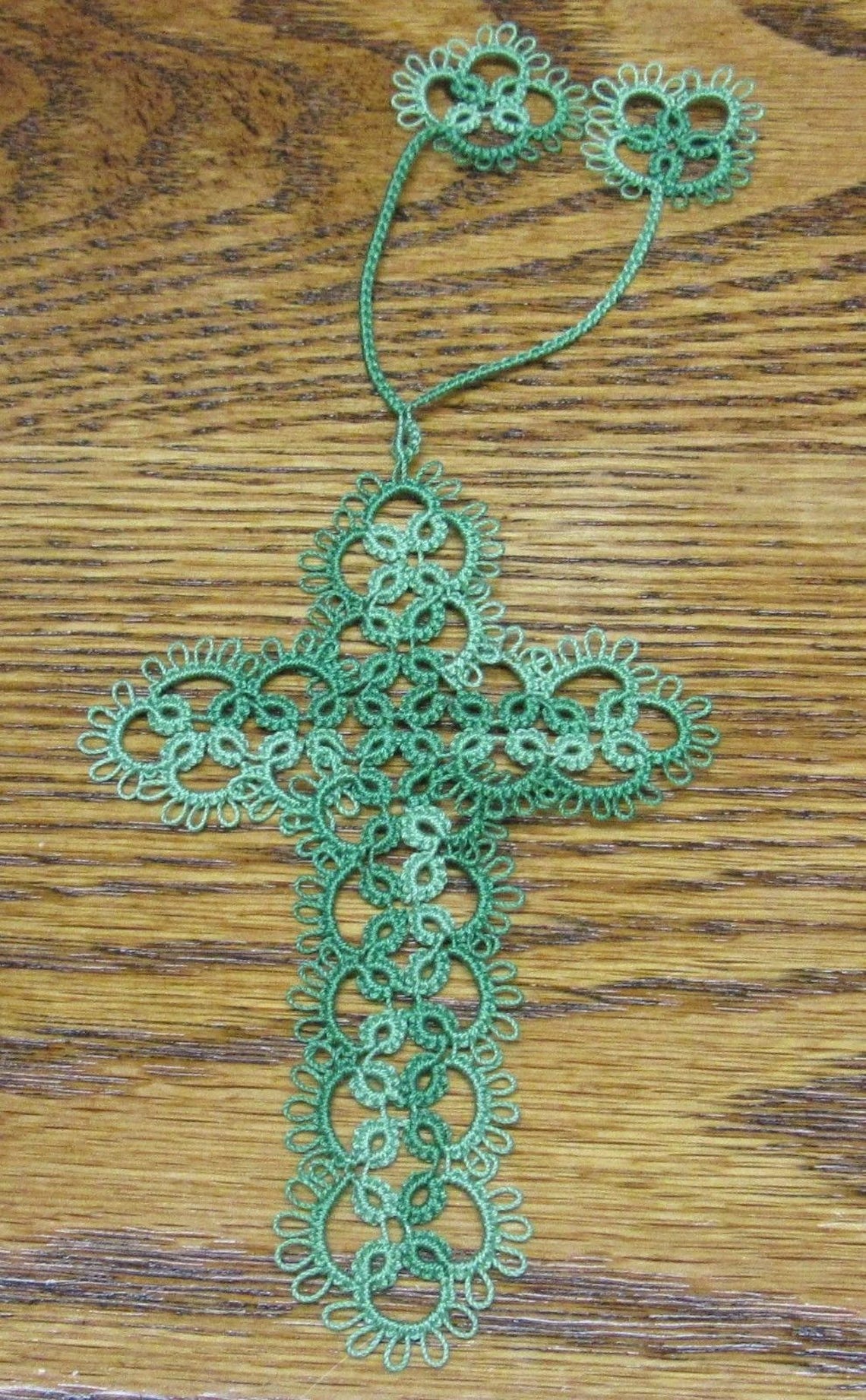 ONE Hand Tatted CROSS Bookmark Shuttle Tatting Crosses Etsy