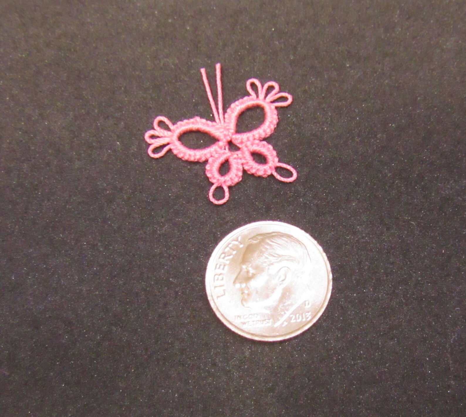 ONE Hand / Shuttle Tatted Butterfly Vintage Size 30 Cotton Etsy