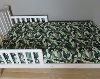 John Deere Camo Fabric Fitted Crib SHEET Toddler Bed Camouflage