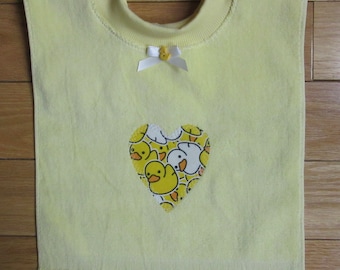 Baby Fingertip Towel Rubber Ducky BIB Yellow
