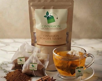 Ceylon Cinnamon Powder Tea Bags, Aromatic Spice Tea
