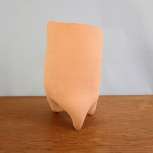 Unglazed Clay Rocket Pot Planter by Crackle Pots Cactus Pot