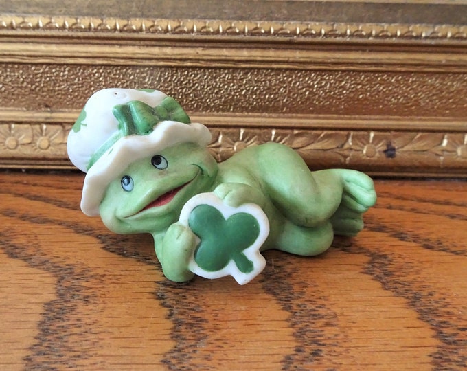 Irish Lefton Mini Frog Figurine Marked 1992 Etsy
