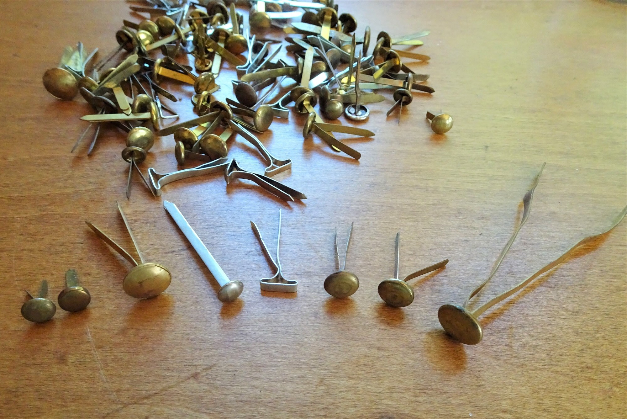 Assorted Vintage Brass Paper Fasteners Vintage Office Etsy